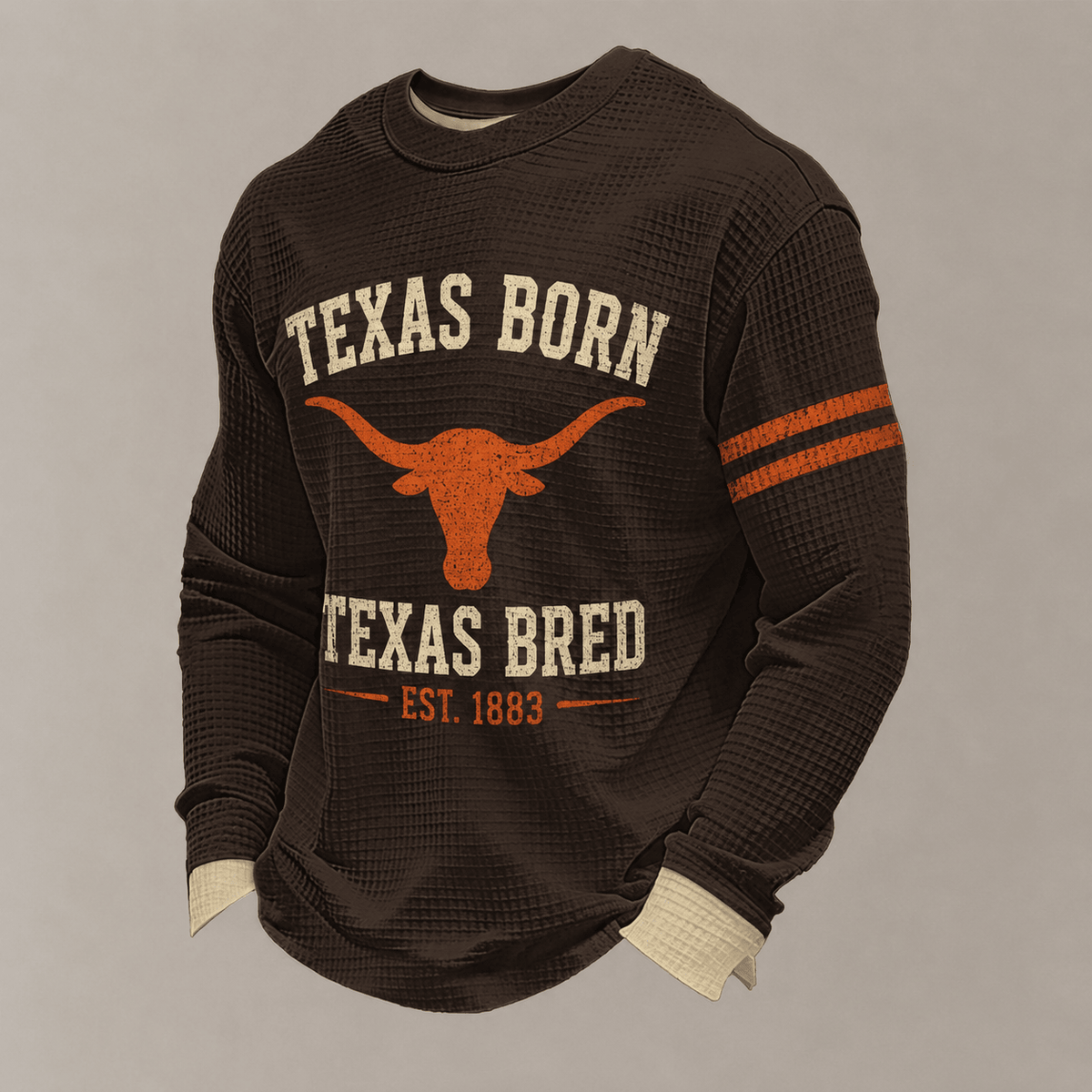 Texas Longhorns Merch 2026 NCAA Texas Born Long Sleeve Shirt Gifts For Football Fans - Foxy23shop
