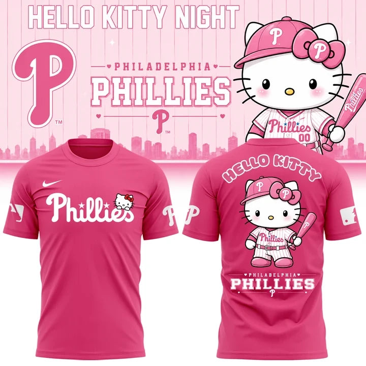 Philadelphia Phillies Hello Kitty Night 2026 T-Shirt Philadelphia Phillies Merch Baseball Fan Gear - Foxy23shop