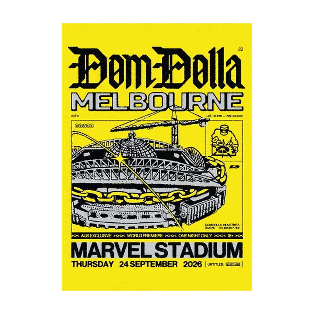 Dom Dolla Melbourne Stadium Poster Dom Dolla Concert Poster Music Lover Presents - Foxy23shop
