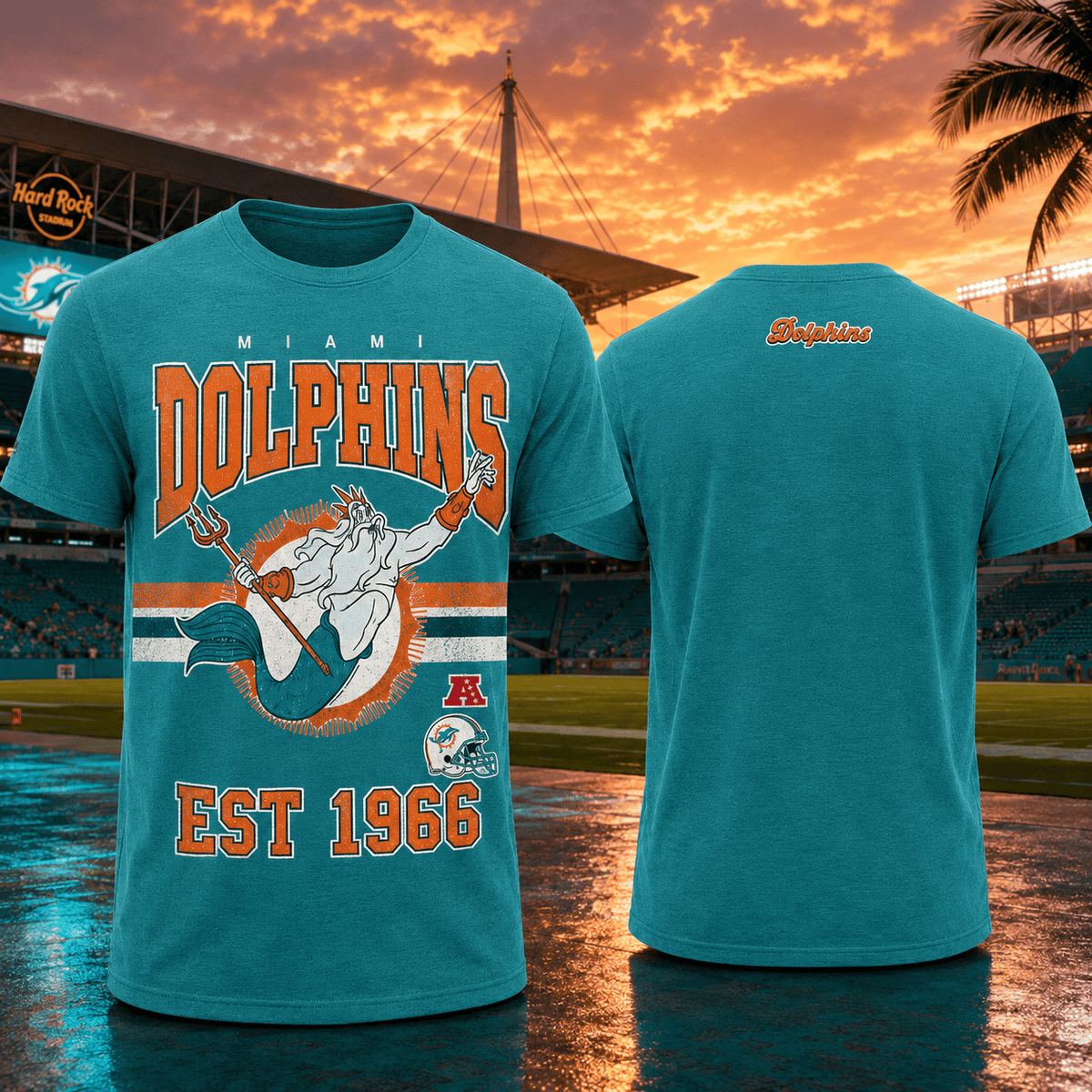 Miami Dolphins EST 1966 T-Shirt Disney Princess Tee Gift For Disney Fans - Foxy23shop