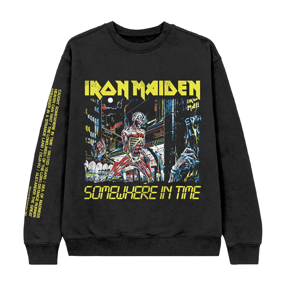 Iron Maiden Store Merch Somewhere In Time Sweatshirt Gifts For Iron Maiden Lover - Foxy23shop
