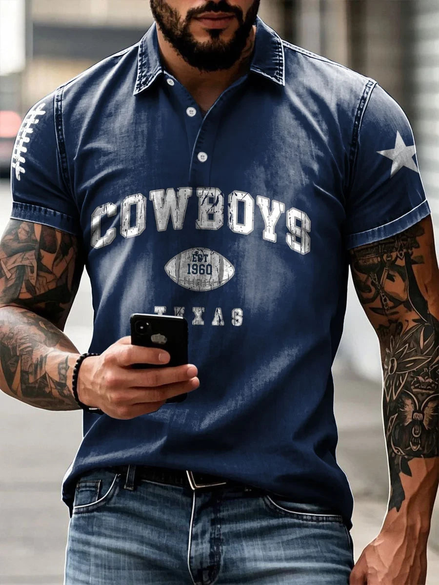 Dallas Cowboys Football Fan Polo Shirt Dallas Cowboys Clothing Cool Gifts For Father - Foxy23shop