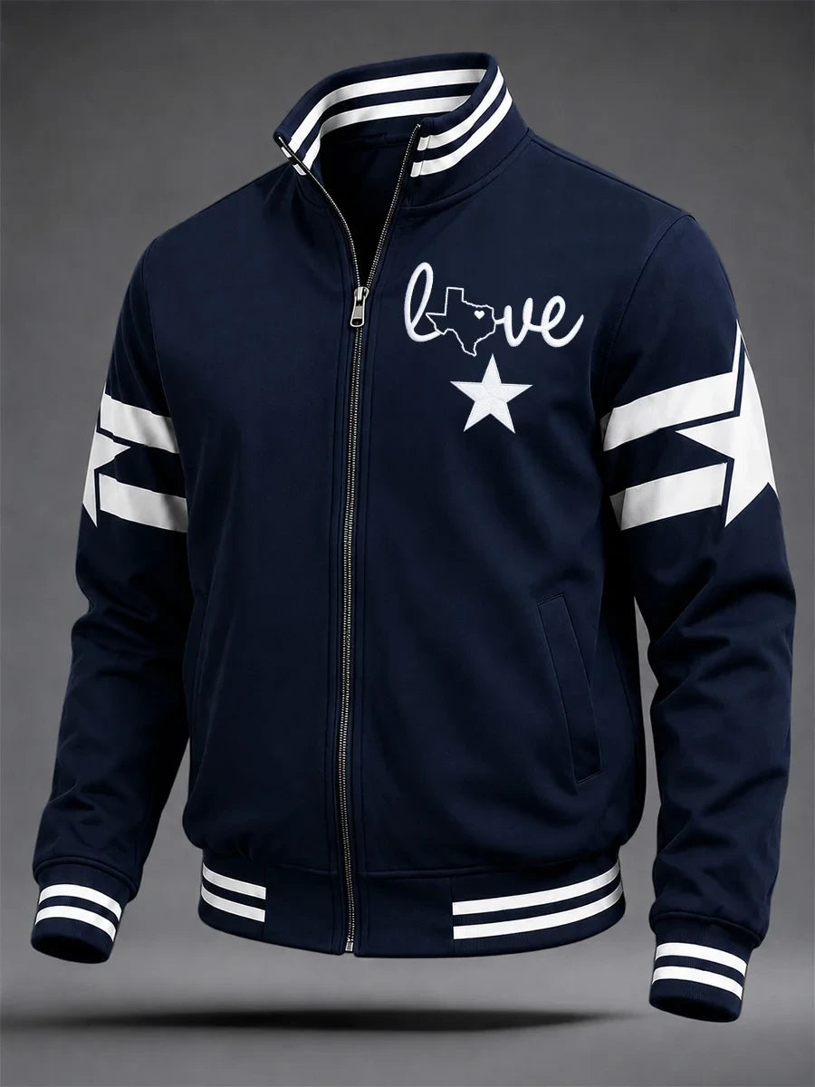 Dallas Cowboys Merch Love Football Jacket Dallas Cowboys Clothing Fan Gears - Foxy23shop
