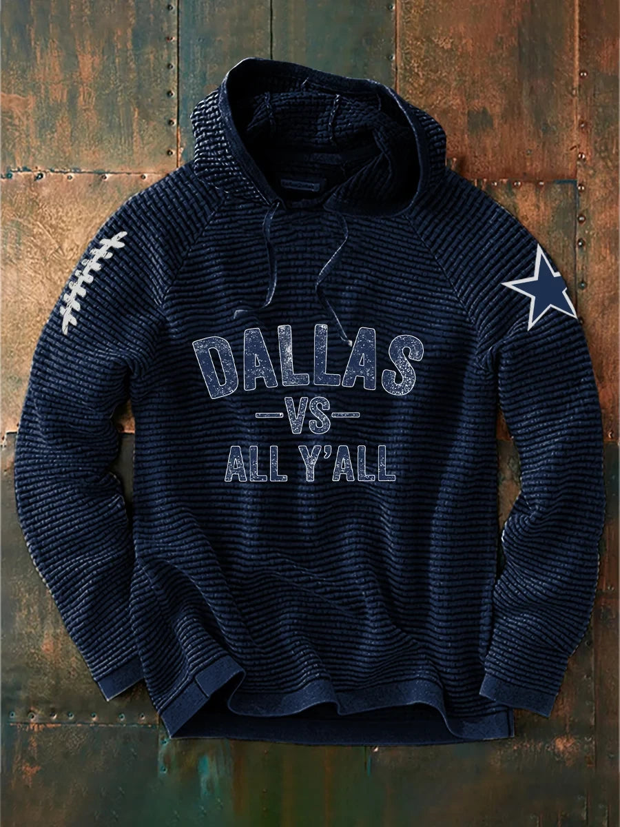 Dallas Cowboys Merch Dallas Vs All Yall Hoodie Presents For Cowboys Nation - Foxy23shop