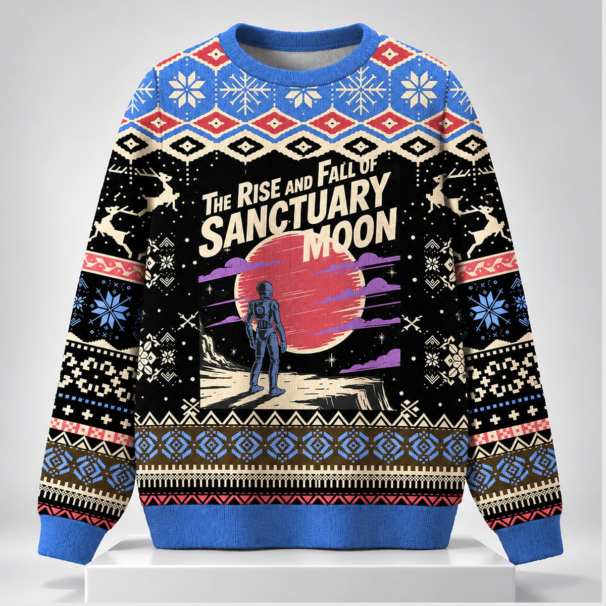 The Rise And Fall Of Sanctuary Moon Christmas Ugly Sweater Xmas Gifts For Girlfriend - Foxy23shop