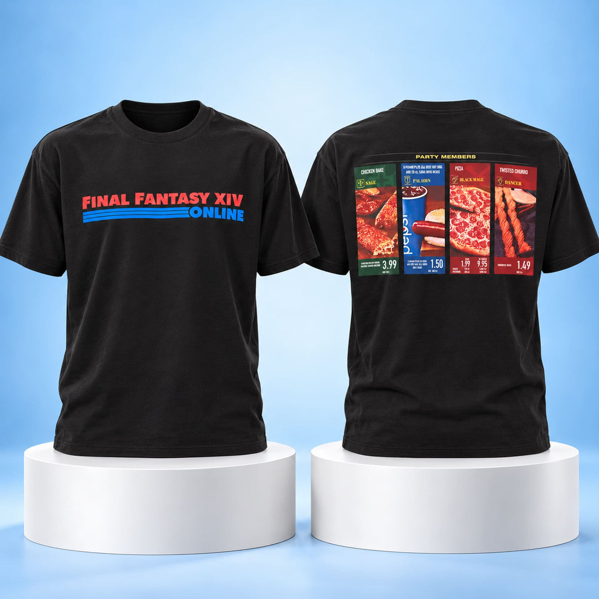 Final Fantasy XIV Online Party Members T-Shirt Final Fantasy Clothes Gifts For Gaming Lovers - Foxy23shop