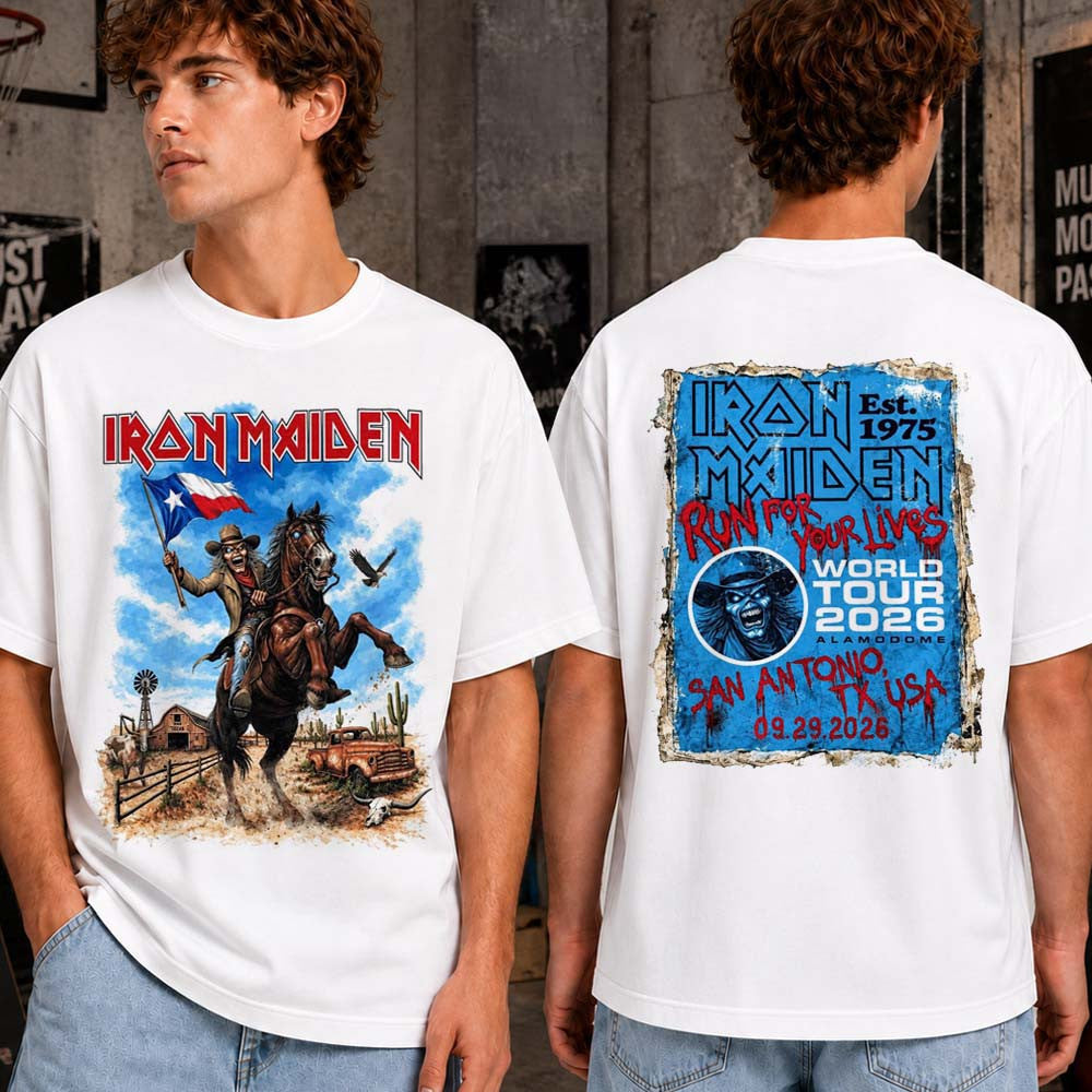 Iron Maiden Merch Run For Your Lives World Tour 2026 Shirt Iron Maiden Concert Outfits Rock Fan Gifts - Foxy23shop