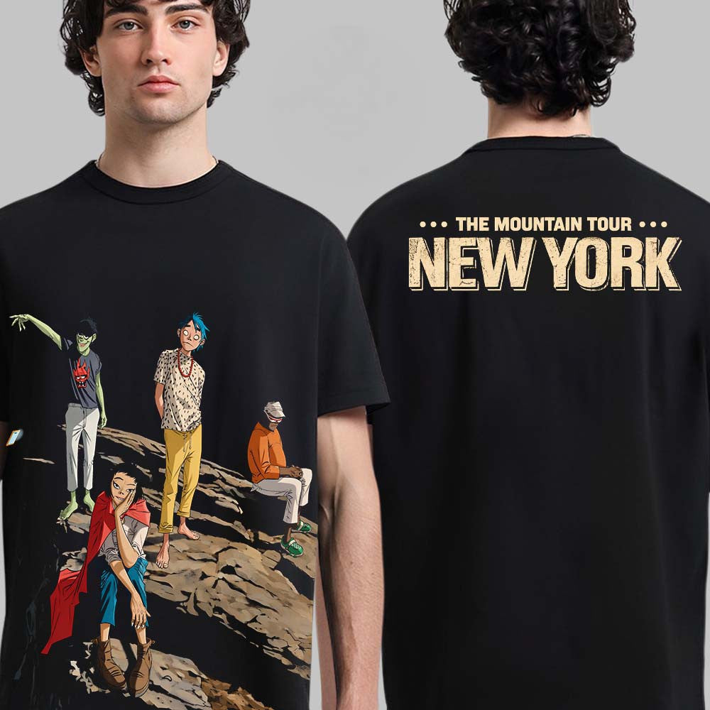 Gorillaz The Mountain Tour New York City 2026 T-Shirt Gifts For Gorillaz Lovers - Foxy23shop