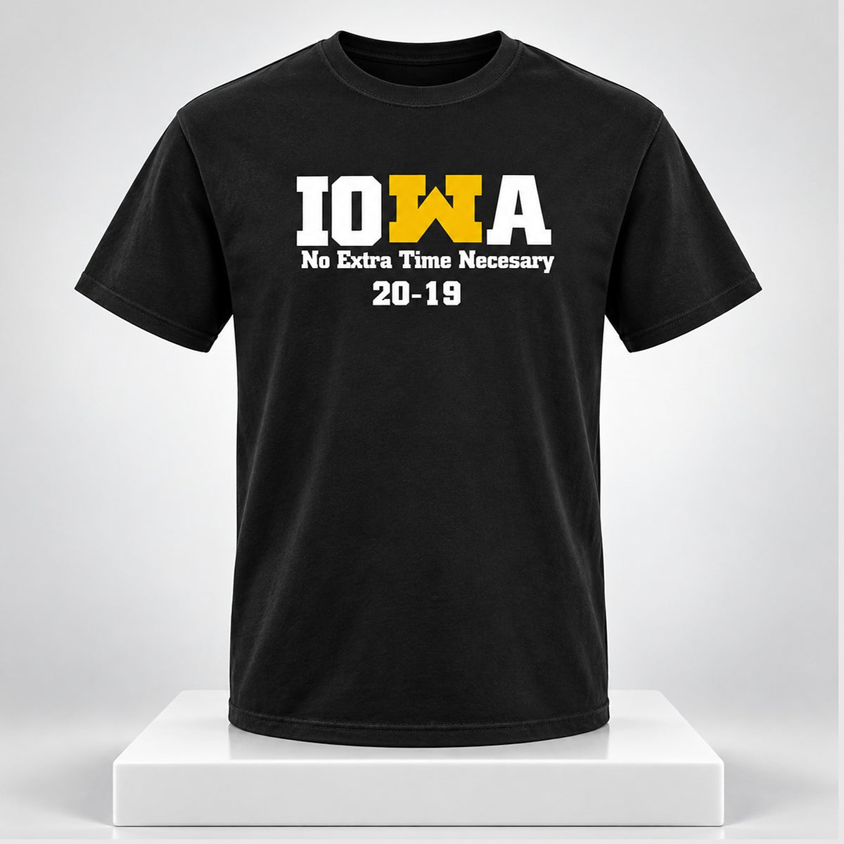 Iowa Hawkeyes No Extra Time Necesary 20 19 T-Shirt Gifts For Iowa Hawkeyes Fans - Foxy23shop