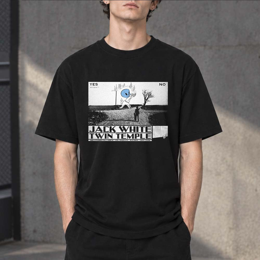 Jack White Night 2 Los Angeles 2026 Event Poster T-Shirt Jack White Merch Music Lovers Gifts - Foxy23shop
