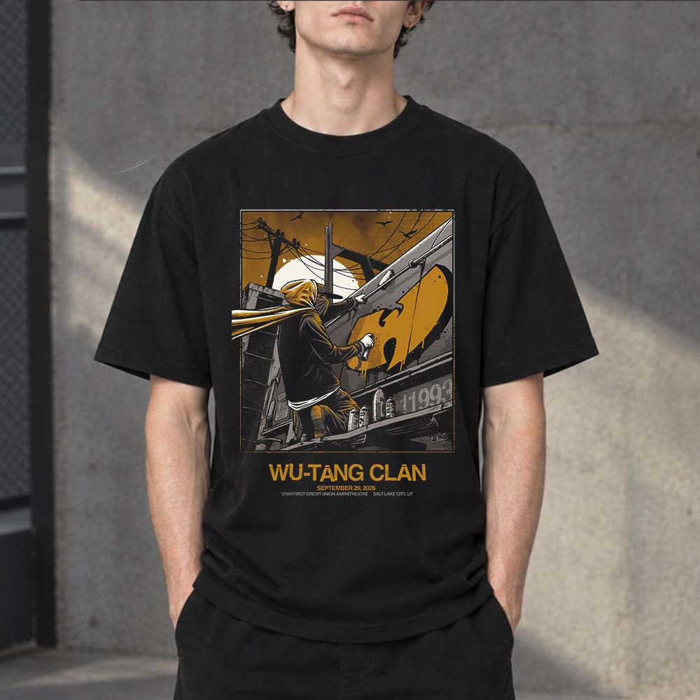 Wu Tang Clan Salt Lake City UT 2026 Event Poster T-Shirt Wu Tang Clan Clothing - Foxy23shop