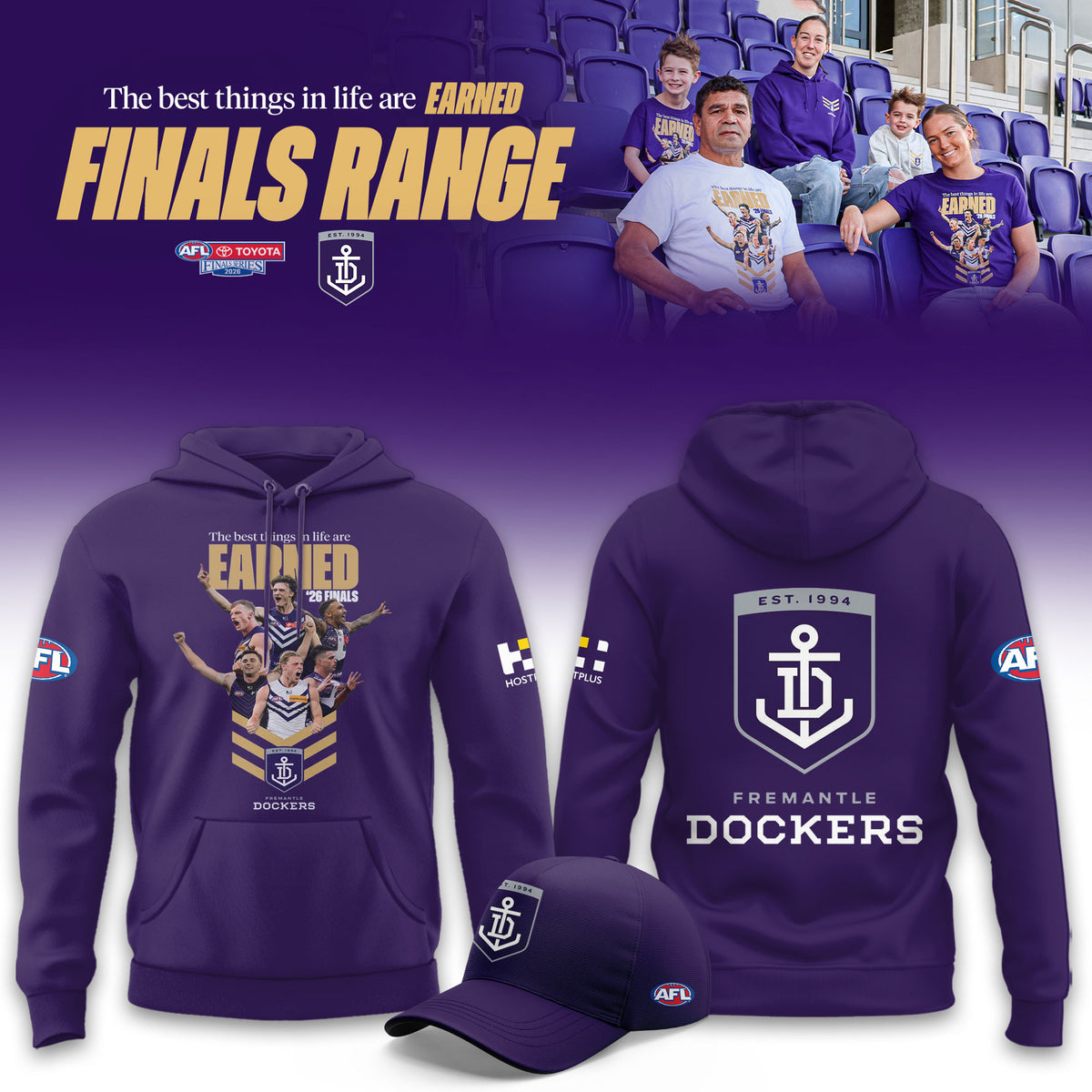 Fremantle Dockers Merch 2026 AFL Finals Series Hoodie Cool Gifts For Fans - Foxy23shop
