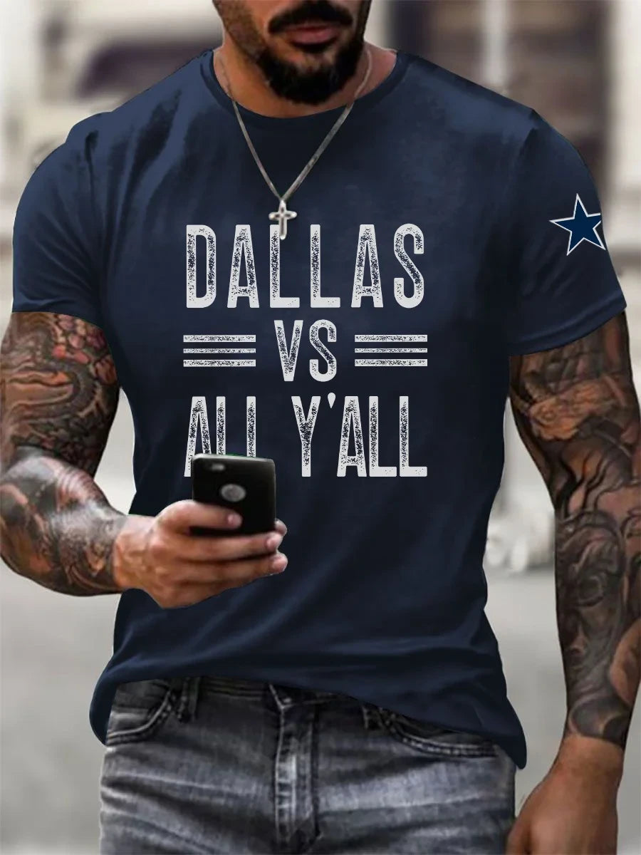 Dallas Cowboys Vs All Y All Shirt Dallas Cowboys Clothing Best Gifts For Father - Foxy23shop