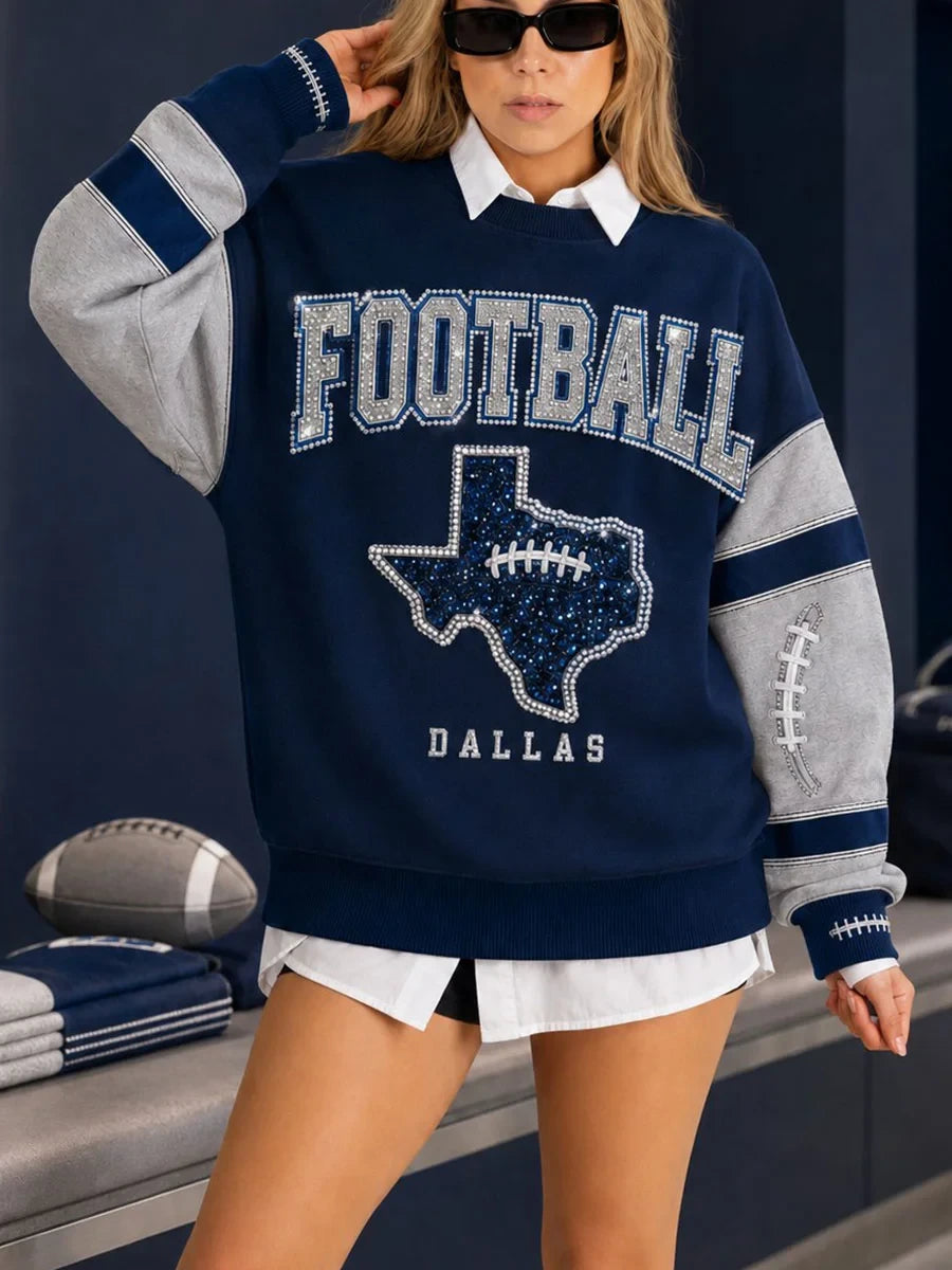Dallas Cowboys Merch Football Graphic Sweatshirt Presents For Girlfriend - Foxy23shop