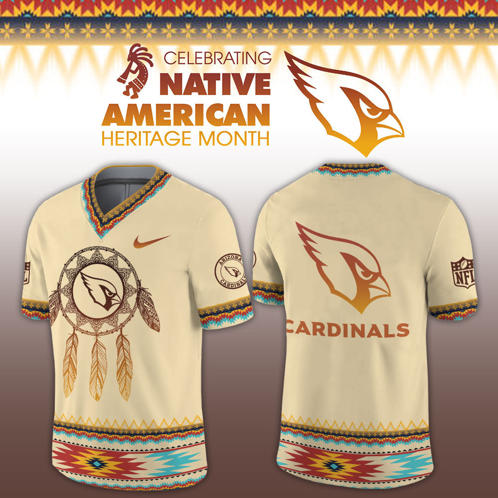 Arizona Cardinals 2026 NFL Native American Heritage Month Jersey Arizona Cardinals Clothing Fan Gifts - Foxy23shop