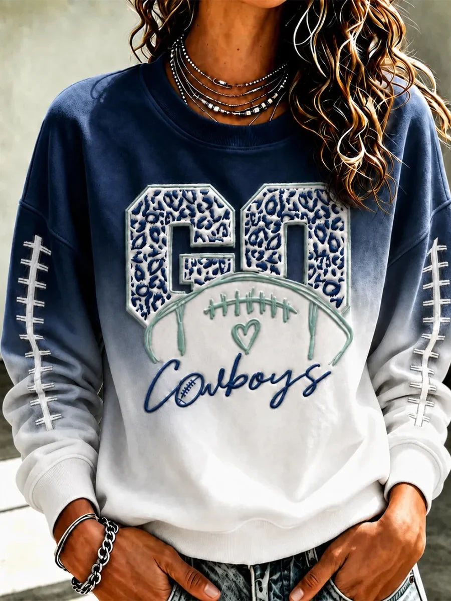 Dallas Cowboys Merch Go Cowboys Football Sweatshirt Best Gifts For Football Fans - Foxy23shop