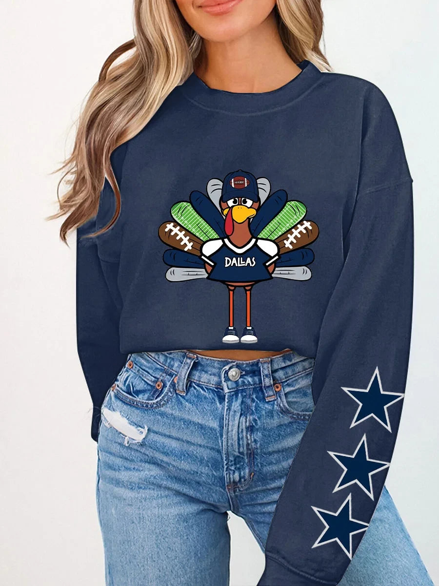 Dallas Cowboys Thanksgiving American Football Sweatshirt Dallas Cowboys Apparel Gifts For Fans - Foxy23shop