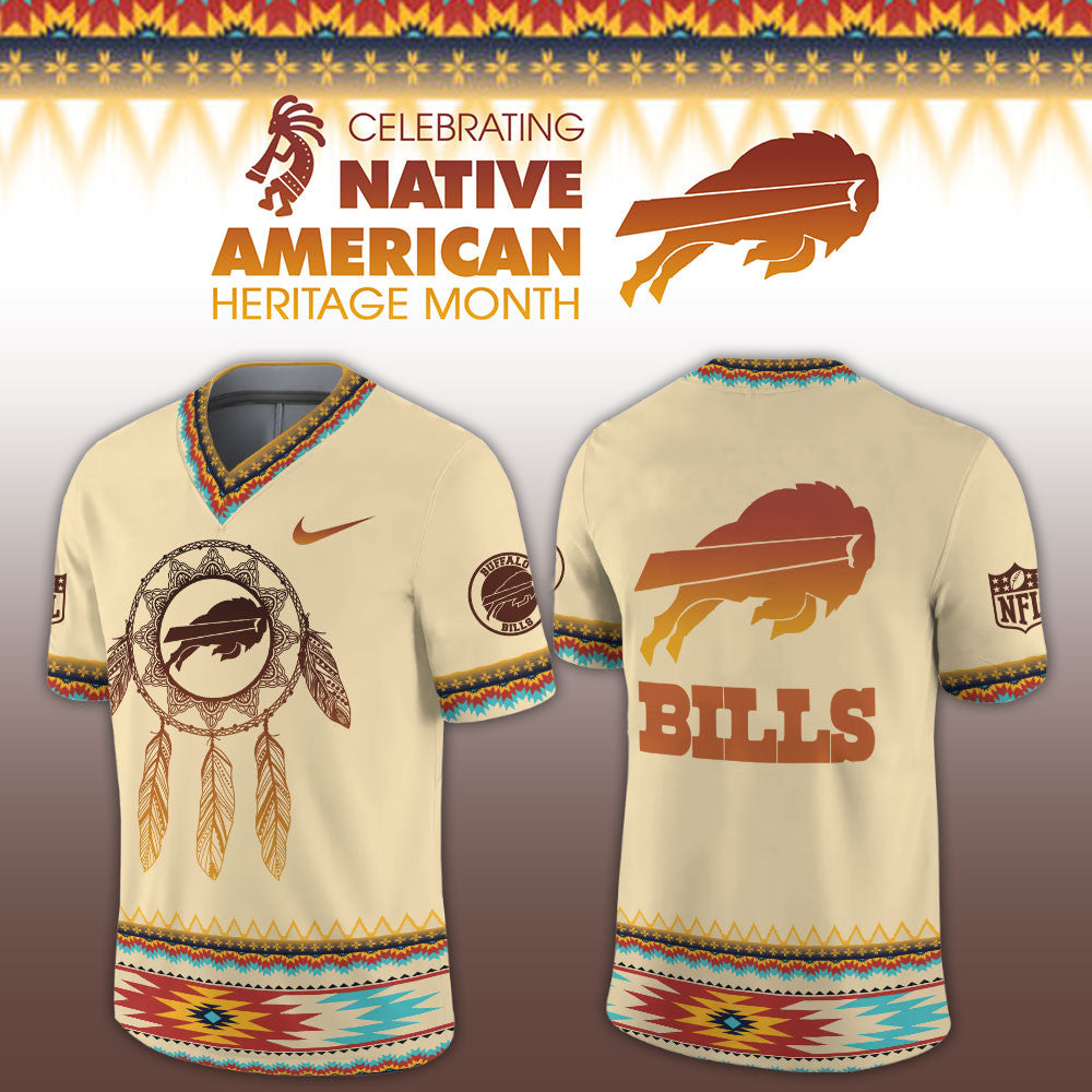 Buffalo Bills 2026 NFL Native American Heritage Month Jersey Buffalo Bills Merch Fan Gear - Foxy23shop