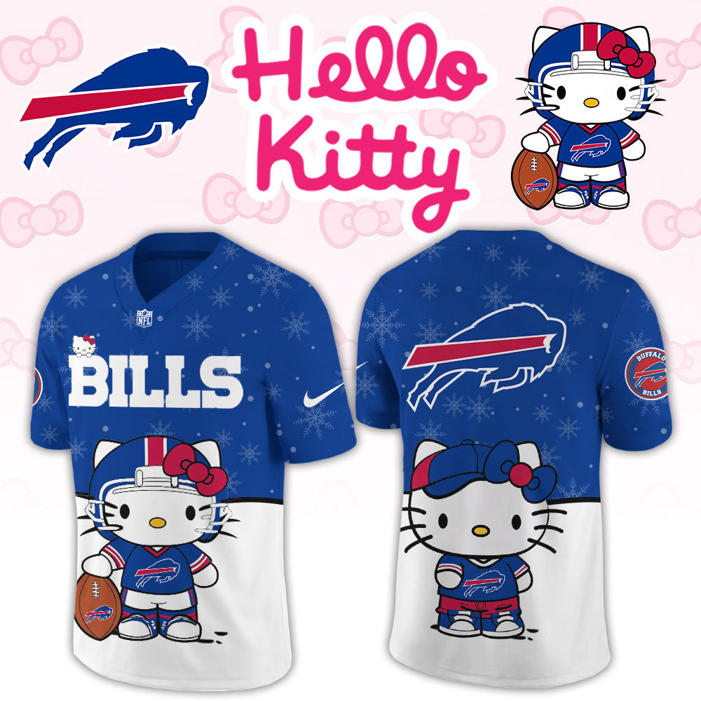 Buffalo Bills x Hello Kitty NFL 2026 Jersey Buffalo Bills Merch Presents Ideas For Fans - Foxy23shop