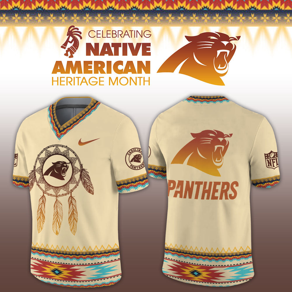 Carolina Panthers x Native American Heritage Month Jersey Carolina Panthers Gears - Foxy23shop
