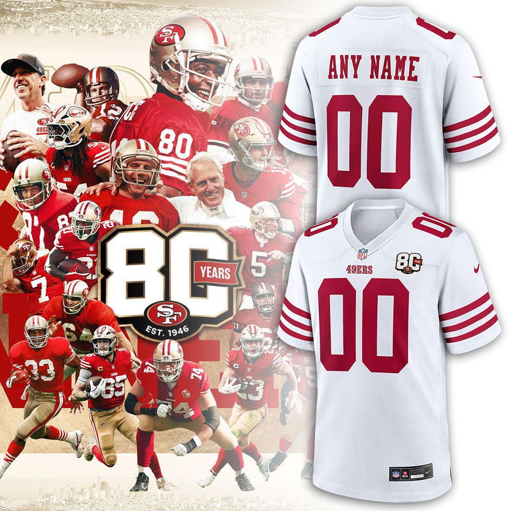 Custom San Francisco 49ers 2026 Jersey SF 49ers Merch Gifts For The Faithful - Foxy23shop