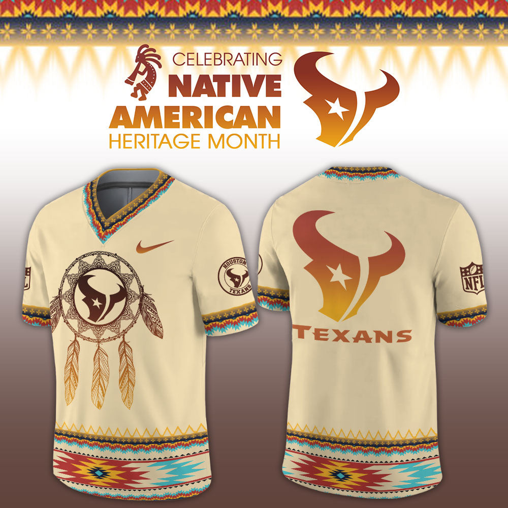 Houston Texans X Native American Heritage Month Jersey Houston Texans Clothing - Foxy23shop