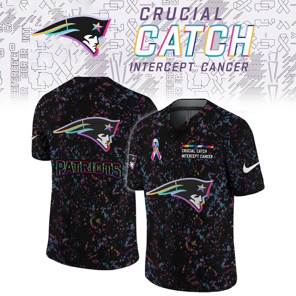 NFL Crucial Catch Merch 2026 New England Patriots Jersey Football Fan Gear - Foxy23shop