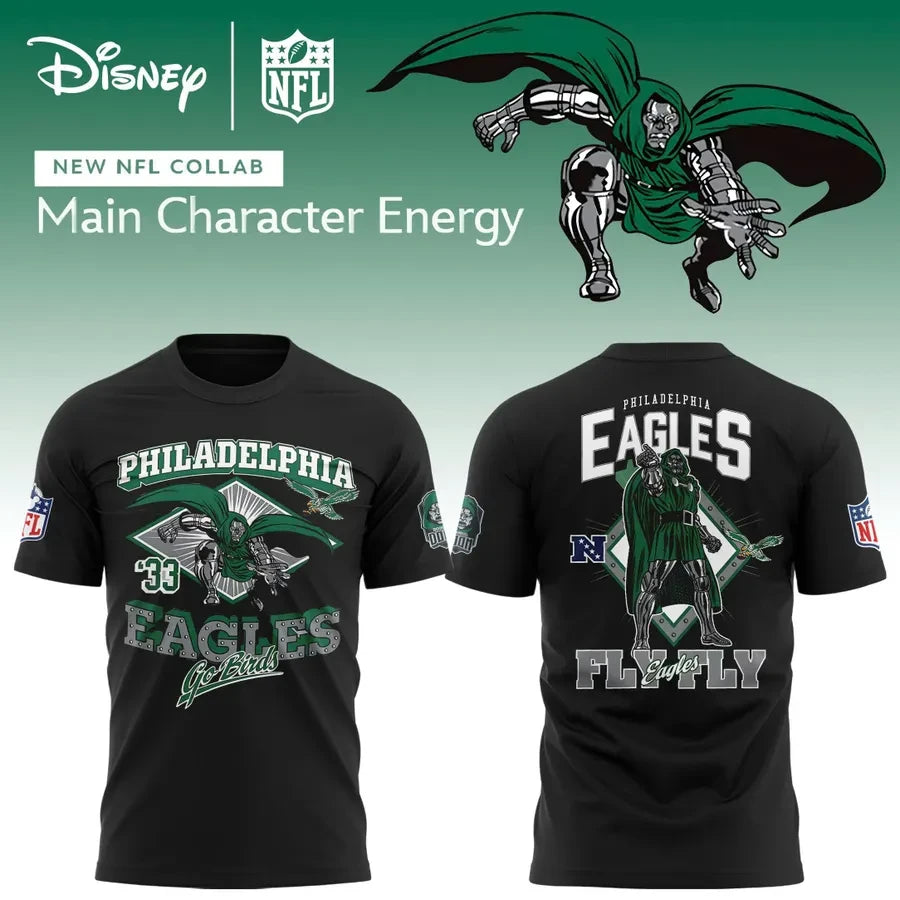 NFL X Disney X Philadelphia Eagles Doctor Doom Collaboration Shirt Best Fan Gear - Foxy23shop
