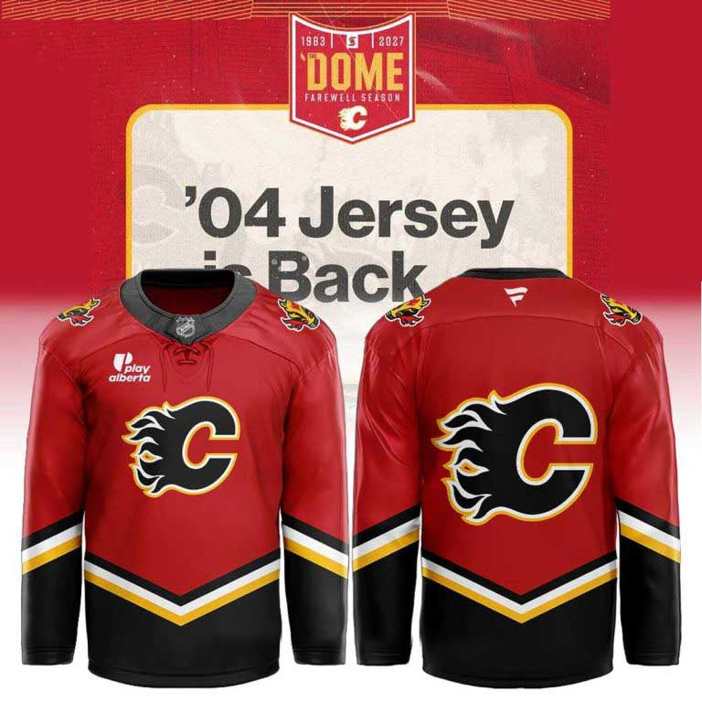 Calgary Flames 04 Throwback Jersey Calgary Flames Merch Gifts For Hockey Lovers - Foxy23shop