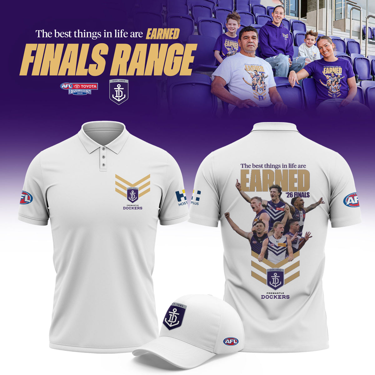 Fremantle Dockers 2026 AFL Finals Series Polo Shirt Fremantle Dockers Gears Gifts Ideas - Foxy23shop