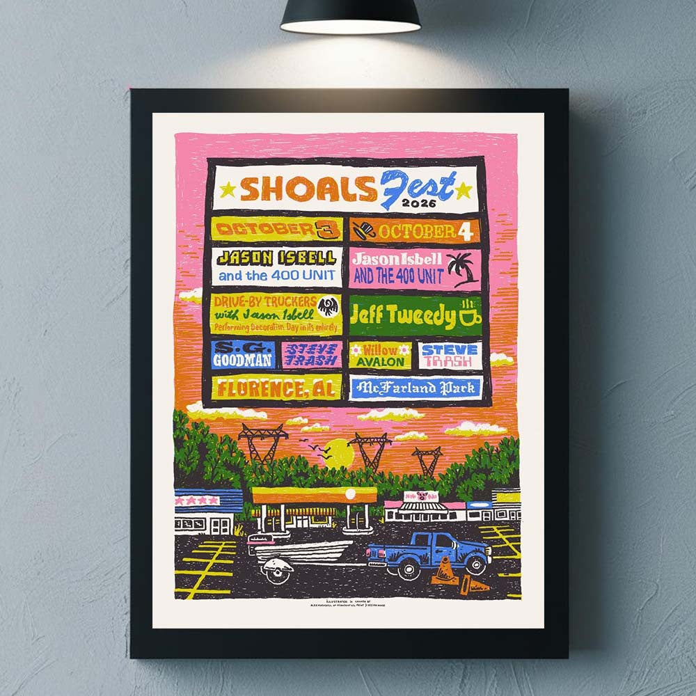 Shoalsfest 2026 Full Lineup Florence AL Live Poster Music Concert Poster Gifts For Fans - Foxy23shop