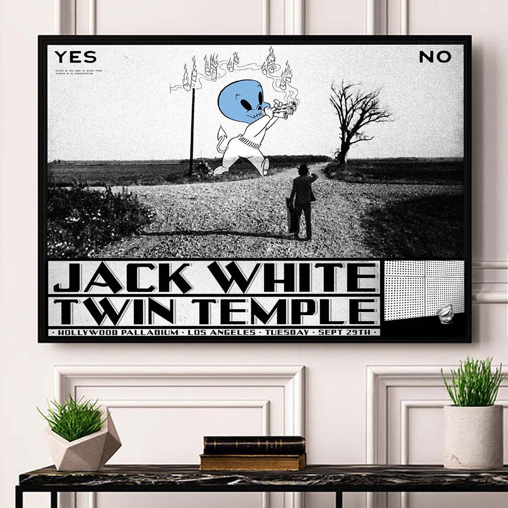 Jack White Los Angeles 2026 Night 2 Show Canvas Jack White Concert Poster Music Lovers Gifts - Foxy23shop