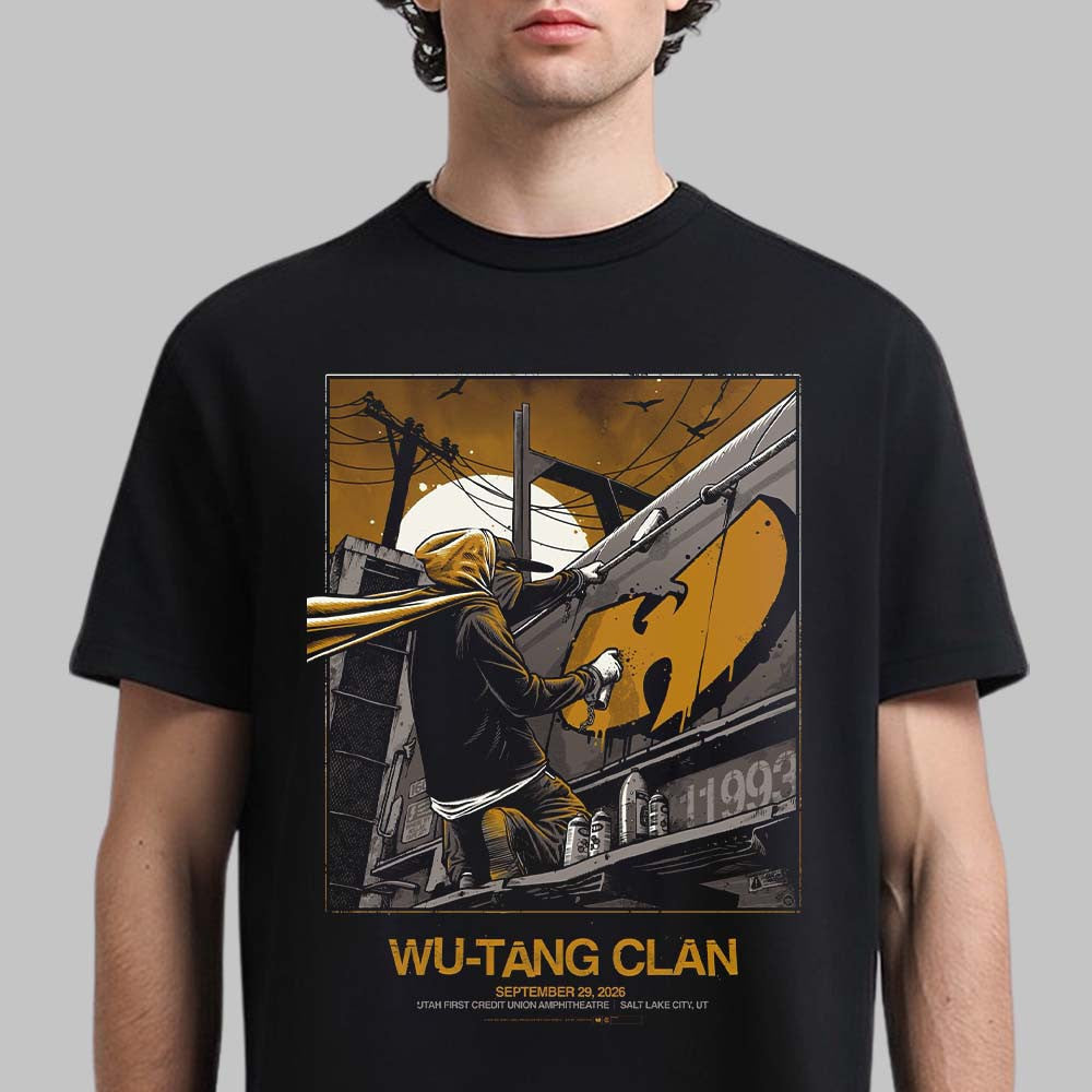 Wu Tang Clan Salt Lake City UT 2026 Venue Poster T-Shirt Wu Tang Clan Merch Music Lover Gifts - Foxy23shop