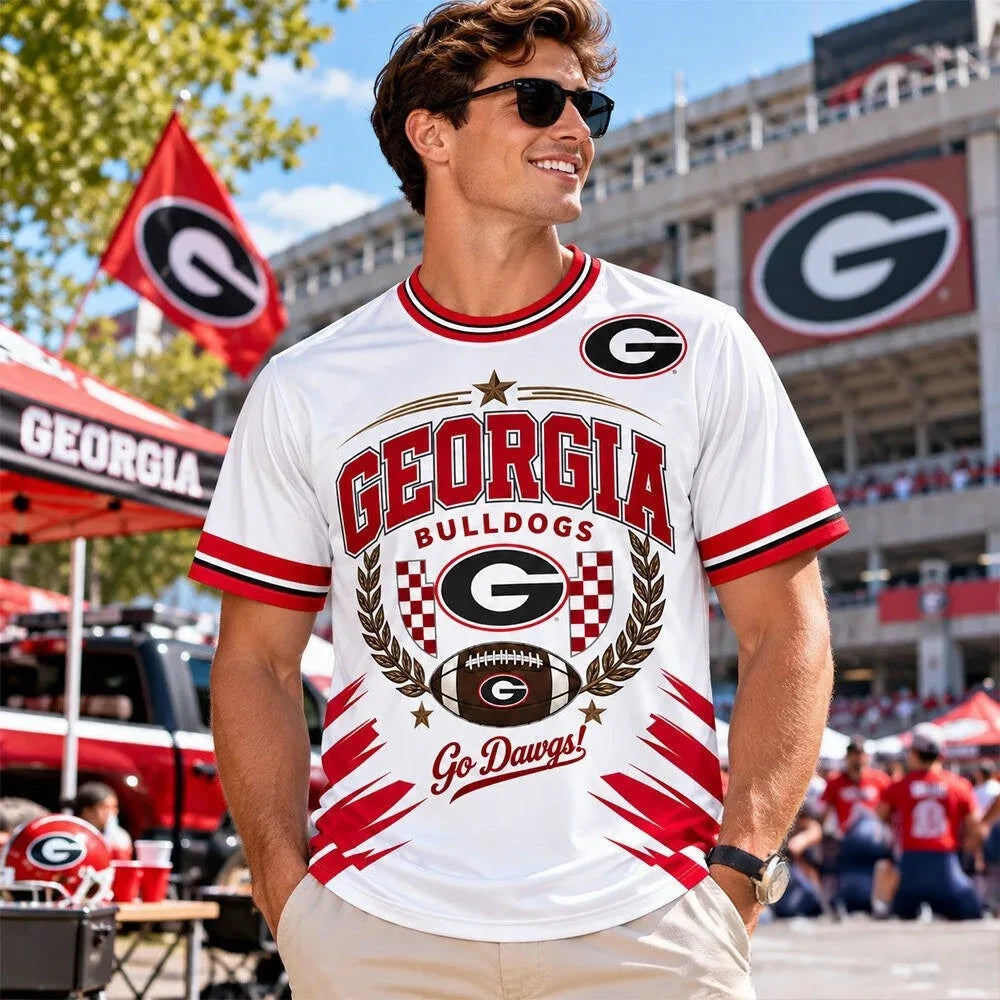 Georgia Bulldogs Merch Go Dawgs Football Concept Fan T-Shirt Gifts For Georgia Bulldogs Fans - Foxy23shop
