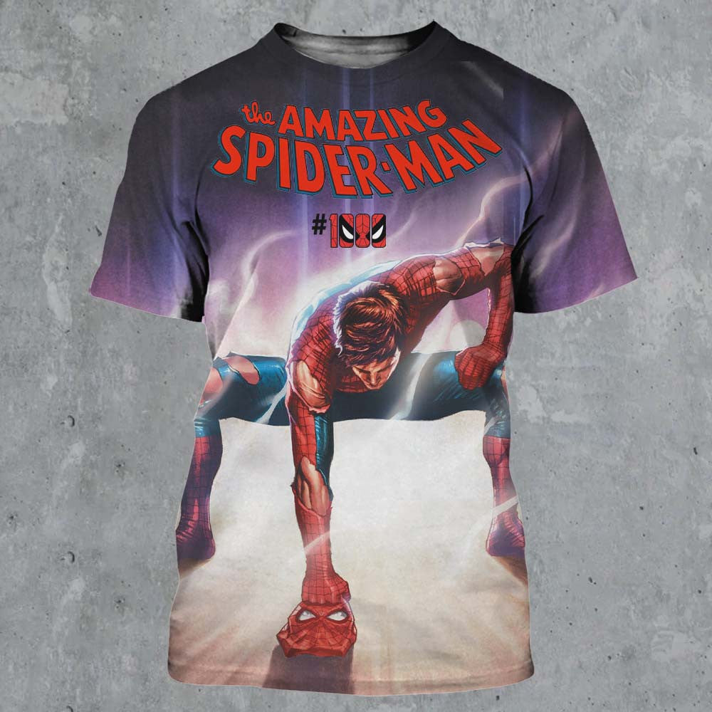 The Amazing Spider Man 1000 Cover Art One Piece Luffy Gear 2 Inspired All Over Print Shirt - Foxy23shop