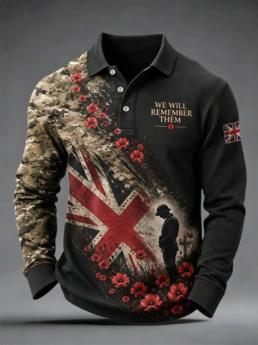 We Will Remember Them Polo Long Sleeve Shirt Unique Gift For Brothers - Foxy23shop