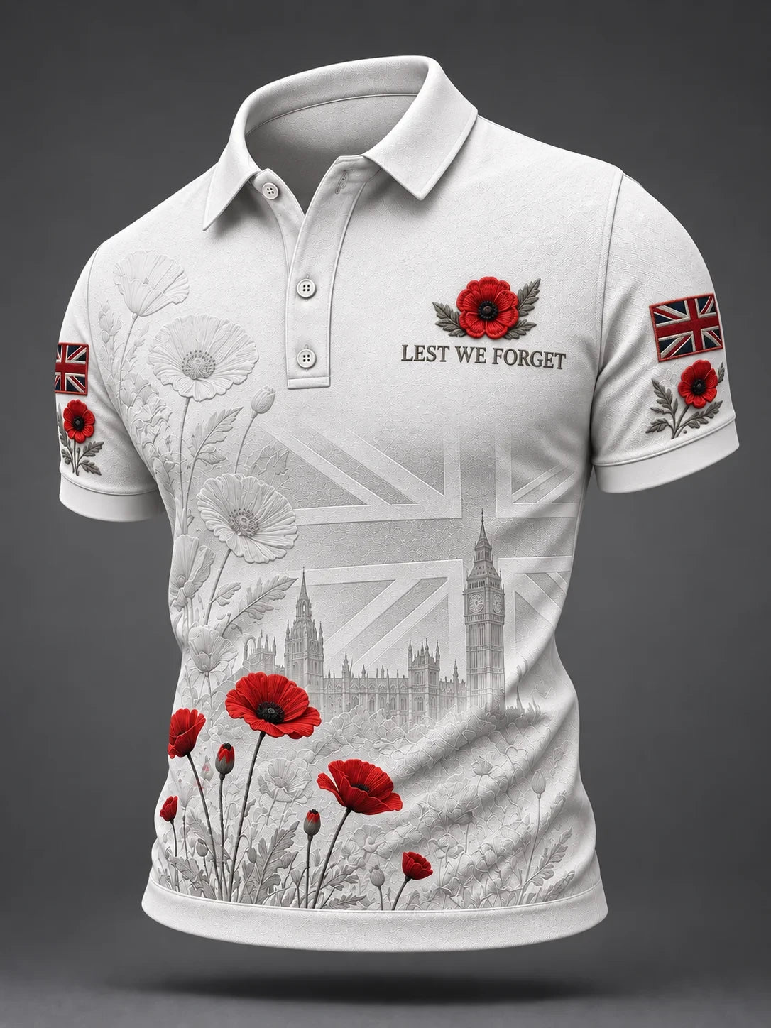 Lest We Forget Polo Shirt Military Remembrance Tribute Shirt Gift For Brothers - Foxy23shop