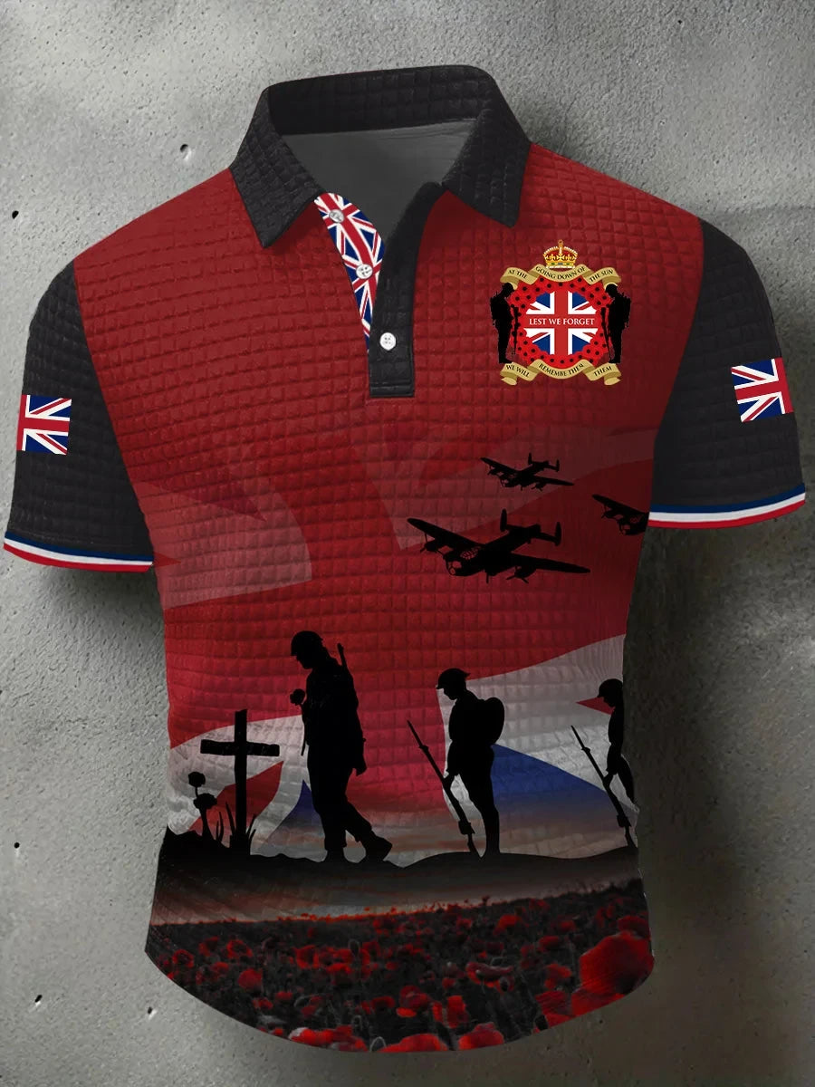 Lest We Forget Polo Shirt Lest We Forget Shirt Gift For Veterans - Foxy23shop