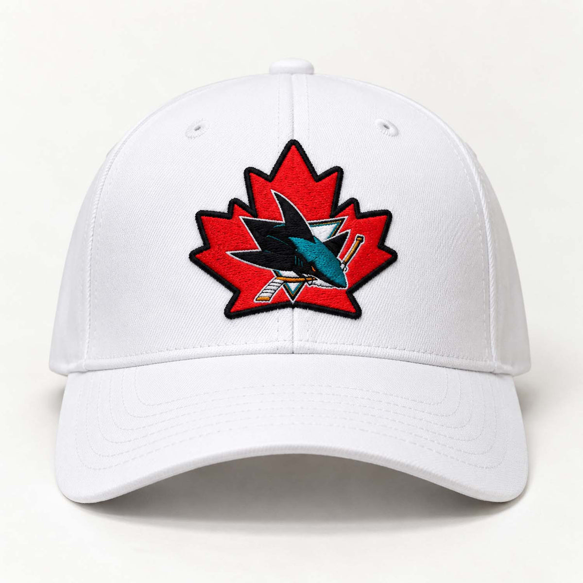 San Jose Sharks Canada Heritage Night Hat San Jose Baseball Cap Gifts For Fans - Foxy23shop
