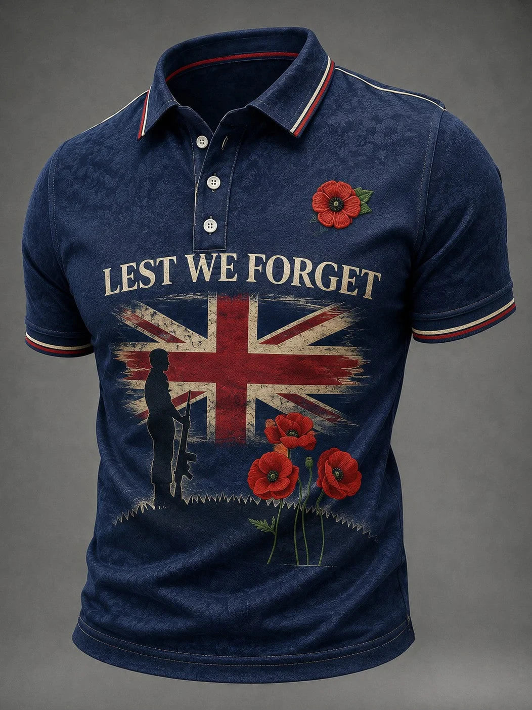 Lest We Forget Polo Shirt British Veterans Memorial Clothes Gift For Your Friends - Foxy23shop