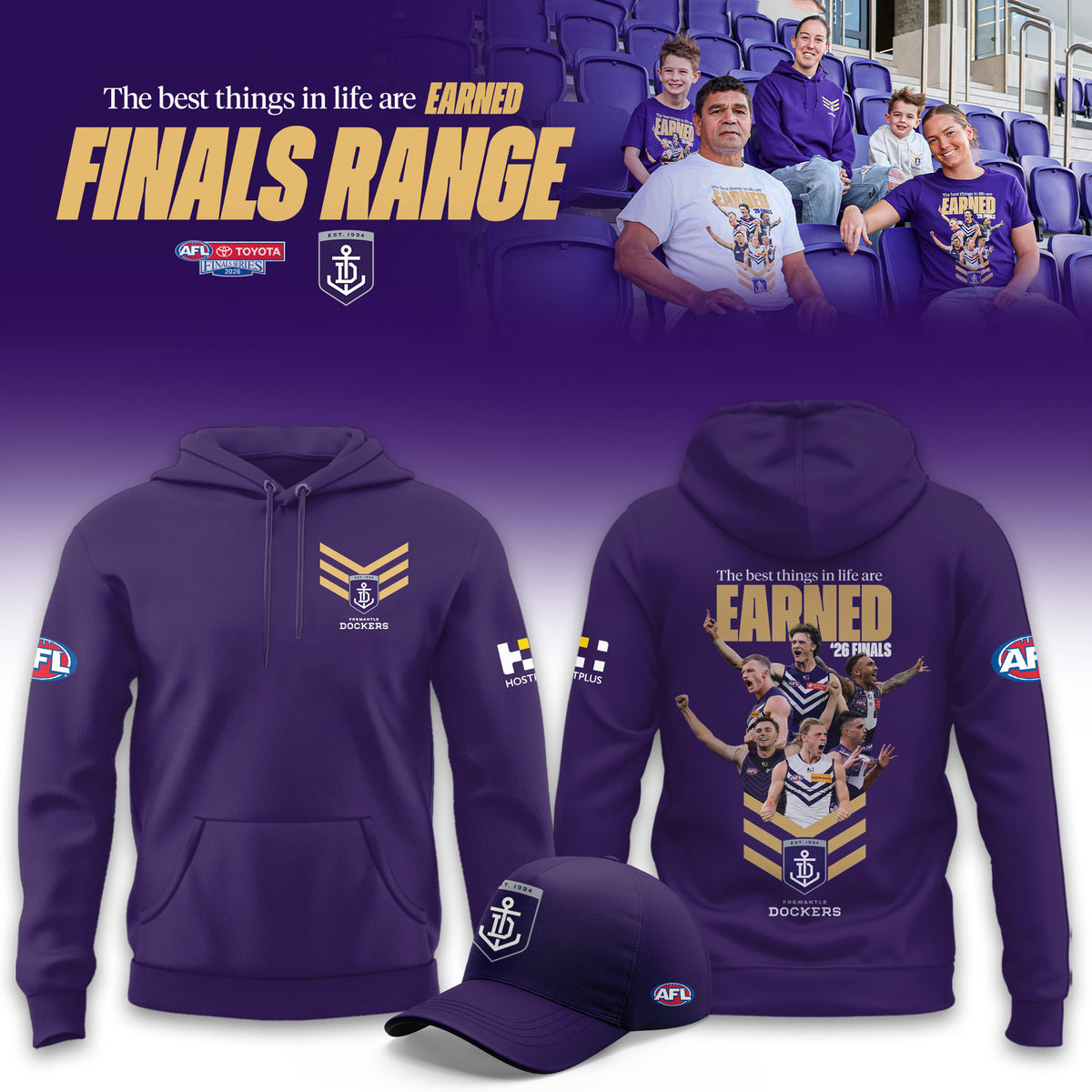 Fremantle Dockers 2026 AFL Finals Series Hoodie Fremantle Dockers Hooded Sweatshirt - Foxy23shop