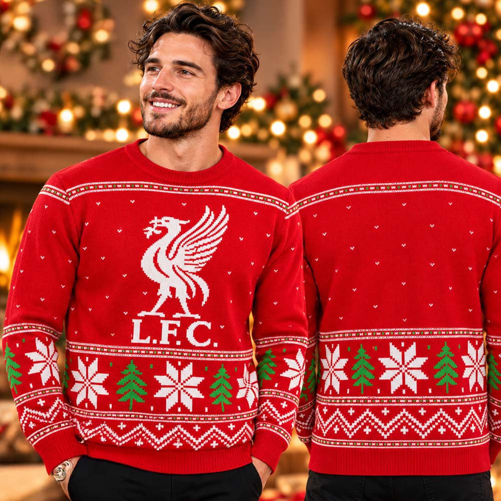 Liverpool LFC Fairisle Christmas Red Ugly Sweater Xmas Clothing Gifts For Liverpool Fans - Foxy23shop