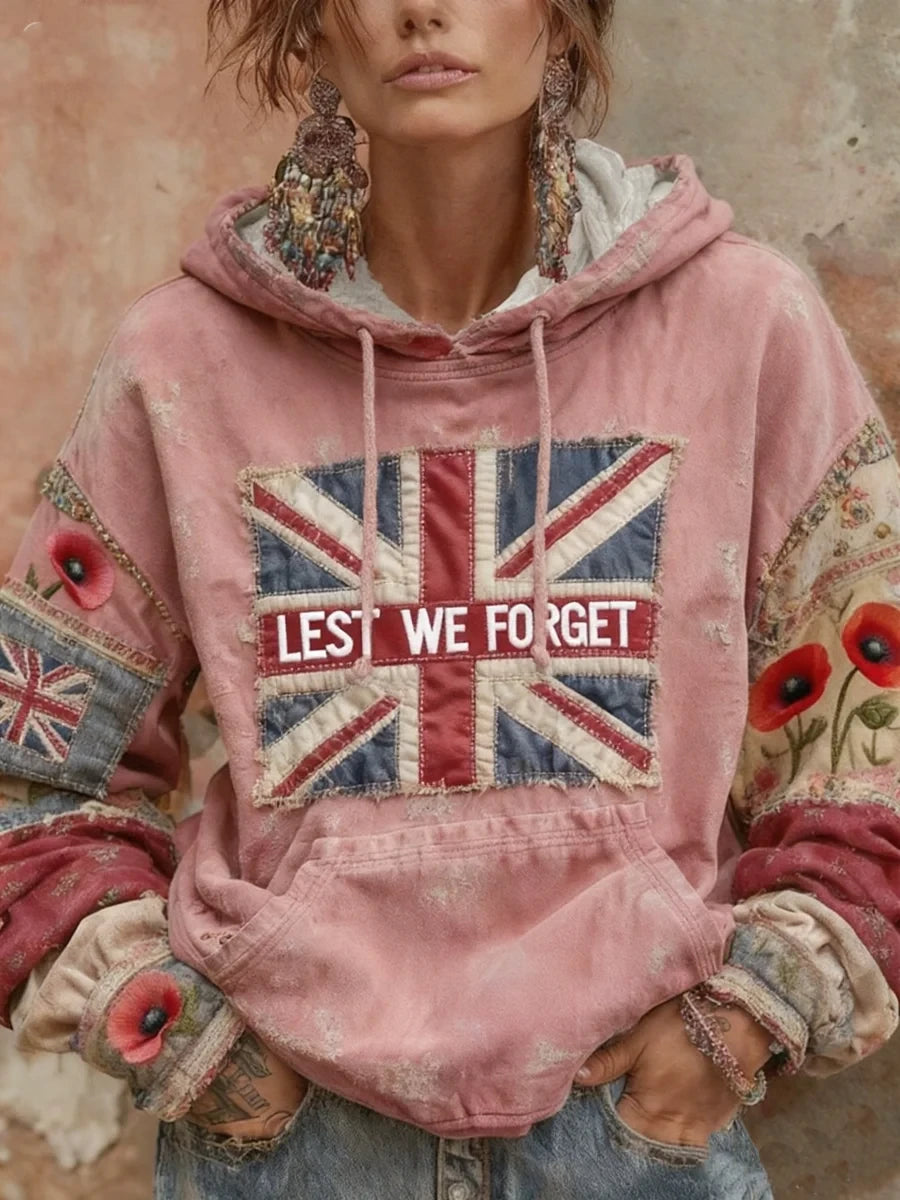 Lest We Forget Hoodie Poppy Memorial Tribute Shirt Gift For Women - Foxy23shop
