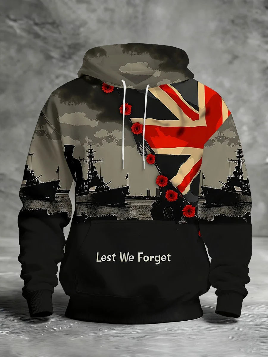 Lest We Forget Hoodie Remember And Honor Clothing Gift For Military Friends - Foxy23shop