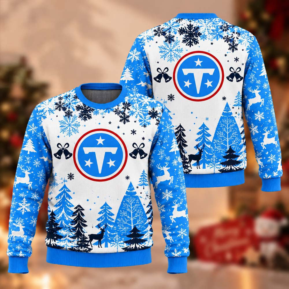 Tennessee Titans NFL 2026 Ugly Christmas Sweater Xmas Apparel Titans Fan Gifts - Foxy23shop