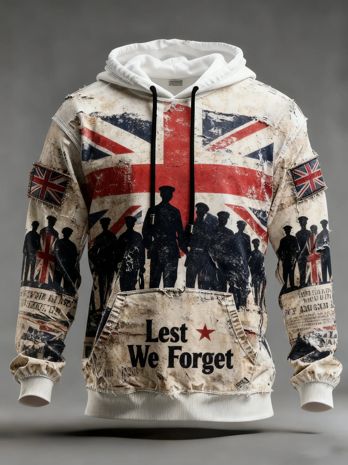 Lest We Forget Hoodie Fallen Heroes Clothing Gift For Veteran - Foxy23shop