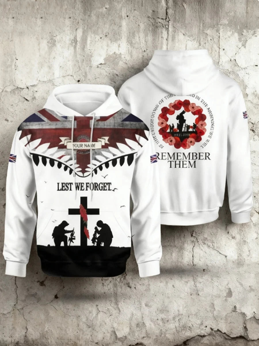 Lest We Forget Hoodie Honor Veterans Shirt Gift For Military Fathers - Foxy23shop
