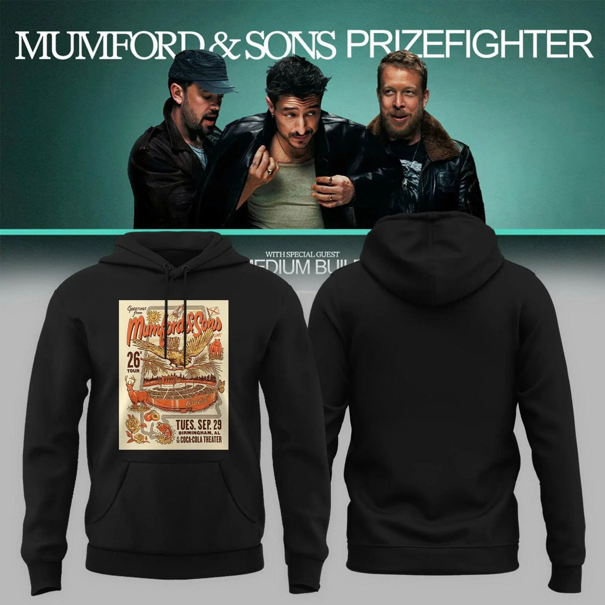 Mumford And Sons Merch Prizefighter Tour 2026 Hoodie Best Gifts For Mumford And Sons Lovers - Foxy23shop