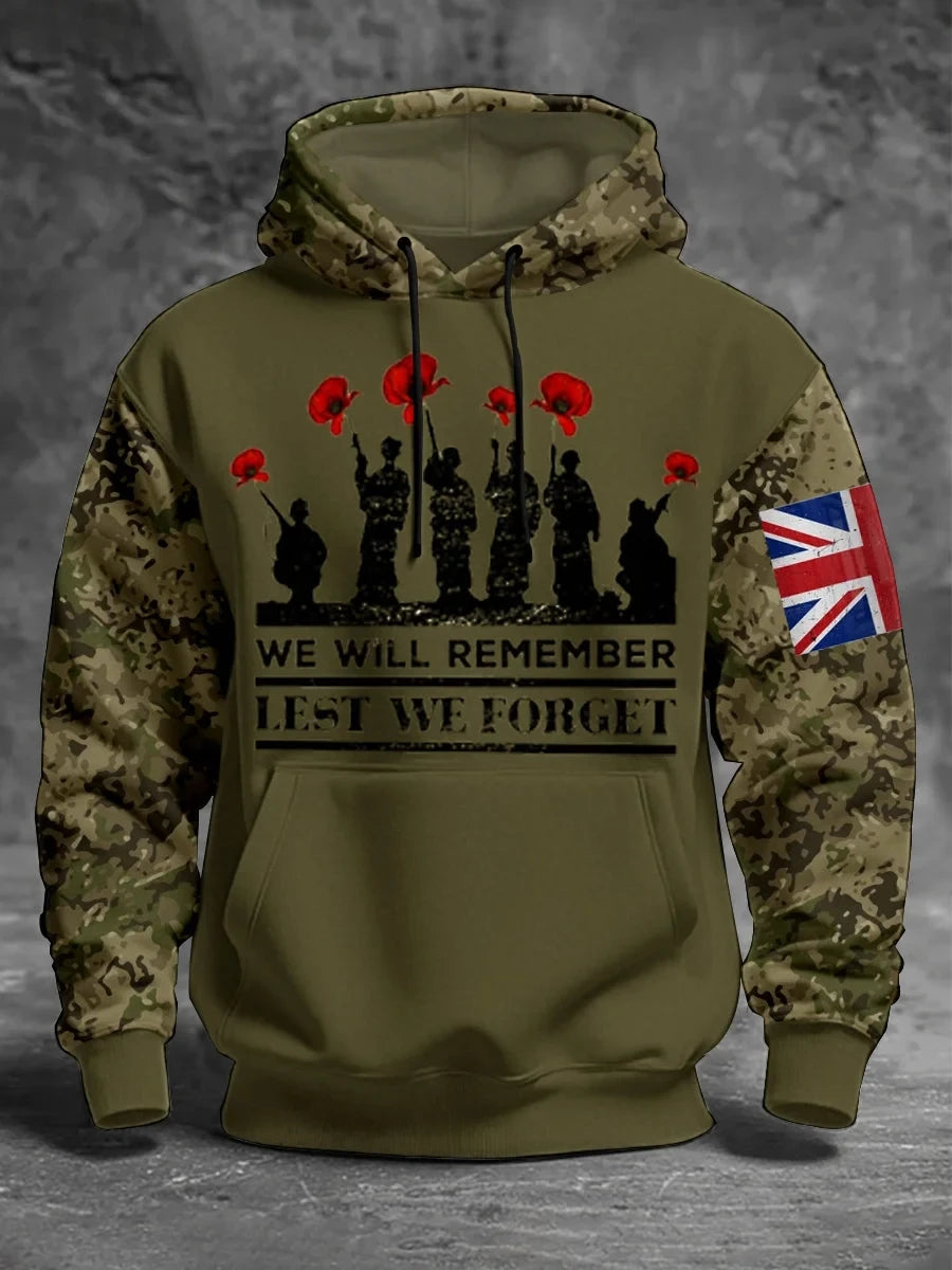 We Will Remember Lest We Forget Hoodie Veteran Clothing Gift For Friends - Foxy23shop