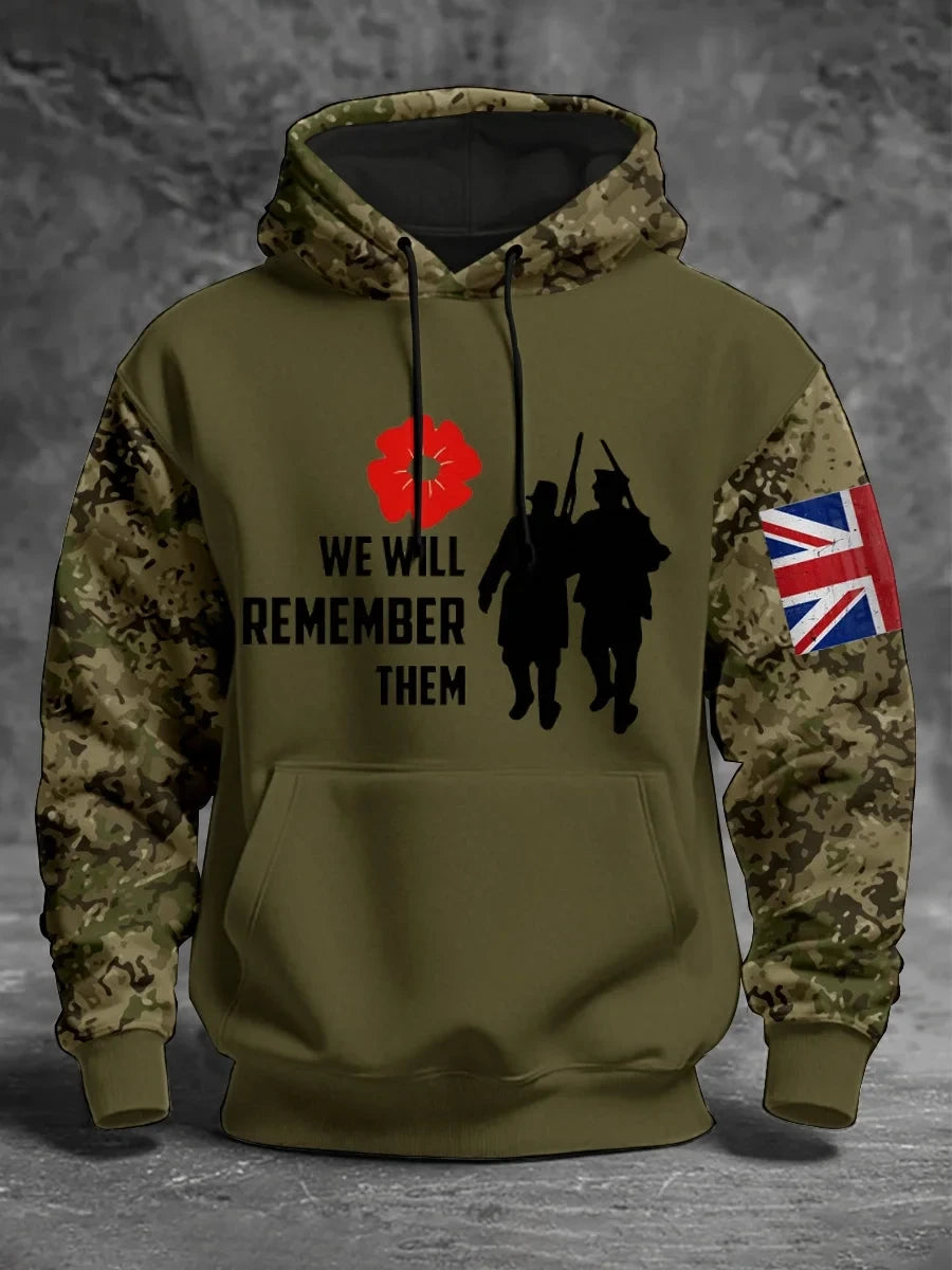 Men's 11Th November Remembrance Day Hoodie Apparel Clothes Gift For Brothers - Foxy23shop